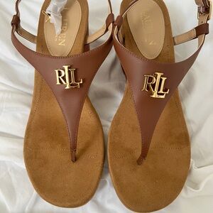 Ralph Lauren Brown Wedges